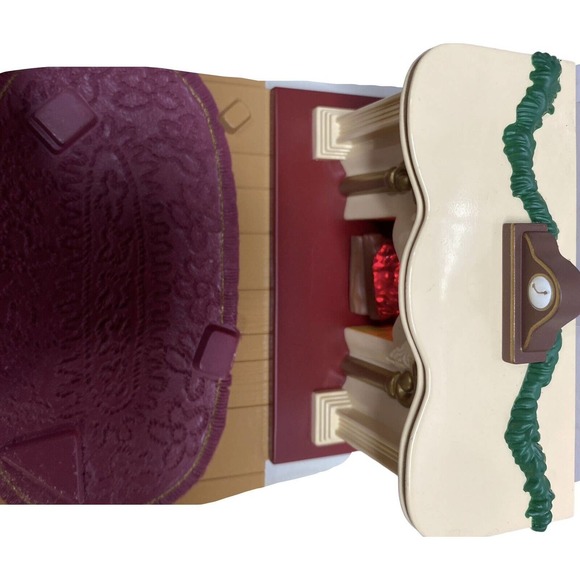 Hallmark 1993 Flickering Light Fireplace Table Top Display Bearingers Keepsake - Picture 5 of 11